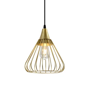 Lampa wisząca TESS E27 - złoty - Lampy sufitowe - miniaturka - grafika 1