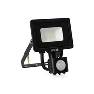 Lampy ogrodowe - Praktyczny Projektor Oświetleniowy Tokio Pro 10W Czarny Barwa Zimnobiała - miniaturka - grafika 1