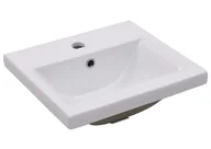 Umywalki - Biała ceramiczna umywalka łazienkowa R6-G34 - miniaturka - grafika 1