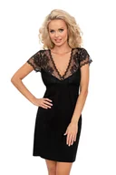 Bielizna nocna - Koszulka Roxana Black Black, 38 - miniaturka - grafika 1