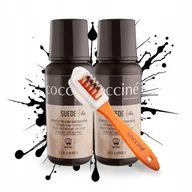 Środki do obuwia i ubrań - Renowator Koloru Czarny x2 ze Szczoteczką do Butów Zamszowych Zestaw 3w1 - miniaturka - grafika 1