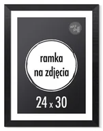 Ramki na zdjęcia - RAMKA NA ZDJĘCIA 24x30 cm ramki 30x24 czarna drewniana sosna - miniaturka - grafika 1