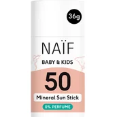 Kremy dla dzieci - Naif Baby & Kids, mineralny sztyft przeciwsłoneczny dla dzieci i niemowląt, od urodzenia, SPF 50, 36 g - miniaturka - grafika 1