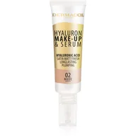 Podkłady do twarzy - Dermacol Hyaluron Make-Up & Serum podkład 25 g dla kobiet 02 Nude - miniaturka - grafika 1