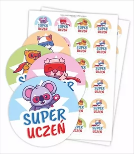 Naklejki motywacyjne - Super uczeń 48szt - LearnHow - Szkolne artykuły papiernicze - miniaturka - grafika 1