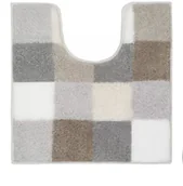 Dywaniki łazienkowe - Kleine Wolke Caro Dywanik WC beżowy 55x 55 cm - miniaturka - grafika 1