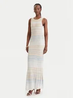 Sukienki - Guess Sukienka dzianinowa W6GKAT Z0936 Beżowy Regular Fit - miniaturka - grafika 1