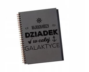 Najkochańszy dziadek w całej galaktyce, notatnik na Dzień Dziadka, Sowia Aleja - Notesy i bloczki - miniaturka - grafika 1