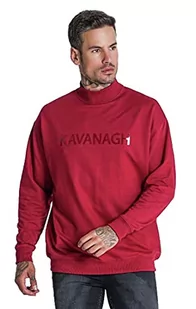 Gianni Kavanagh Męska bluza Burgundy No Sleep Sweat, czerwony (Weinrot), XL - Bluzy męskie - miniaturka - grafika 1