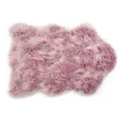 Dywany - Dywan Sztuczne Futro 60 x 90 cm wrzosowy - miniaturka - grafika 1