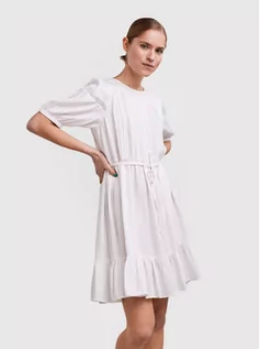 Sukienki - Pieces Sukienka letnia Viol 17123751 Biały Regular Fit - grafika 1