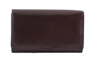 Portfele - Barberini's - klasyczne portfele damskie - Brązowy ciemny - miniaturka - grafika 1