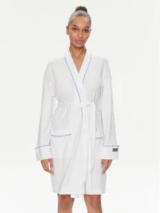 DKNY Szlafrok YI10008 Biały - Szlafroki damskie - miniaturka - grafika 1