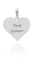 Wisiorki - Srebrny wisiorek Serduszko - Grawer - miniaturka - grafika 1