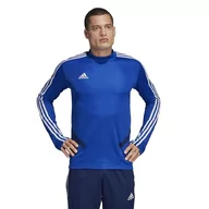 Bluzy sportowe męskie - Adidas, Bluza męska, TIRO 19 TR TOP, niebieski, rozmiar XL - miniaturka - grafika 1