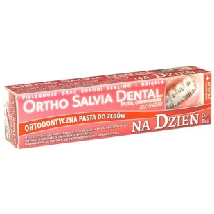 Ortho Salvia Dental Ortho Salvia Day - Pasta do zębów na dzień dla osób noszących aparaty ortodontyczne 75 ml 0000000230 - Higiena protez i aparatów ortodontycznych - miniaturka - grafika 1