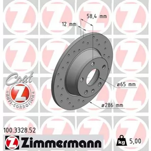 Tarcza hamulcowa ZIMMERMANN 100.3328.52 - Tarcze hamulcowe - miniaturka - grafika 1