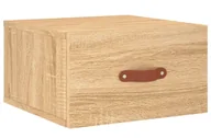 Szafki nocne - Skandynawska wisząca szafka nocna dąb sonoma - Brexi - miniaturka - grafika 1