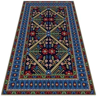 Dywany - Winylowy dywan Geometryczne kwiaty retro 60x90 cm - miniaturka - grafika 1