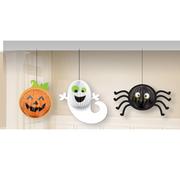 Halloween - Amscan Dekoracje 3D na Halloween wiszące, 3 szt. DEKOR/6471-A - miniaturka - grafika 1