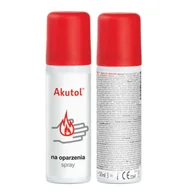 Apteczki i materiały opatrunkowe - Spray na oparzenia Akutol na lekkie oparzenia 1 i 2 stopnia oraz oparzenia słoneczne 50ml 15szt - miniaturka - grafika 1