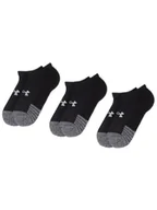 Skarpetki męskie - Under Armour Zestaw 3 par niskich skarpet unisex Heatgear No Show Sock 1346755-001 Czarny - miniaturka - grafika 1