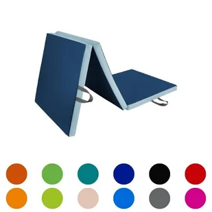 Materac rehabilitacyjny do ćwiczeń, trzyczęściowy, twardy - 195x80x5 cm - Akcesoria do rehabilitacji - miniaturka - grafika 1