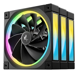 DeepCool FL12R-3 IN 1 Obudowa komputera Wentylator 12 cm Czarny 3 szt. R-FL12R-BKAPN3-G R-FL12R-BKAPN3-G - Tuning komputera - akcesoria - miniaturka - grafika 1