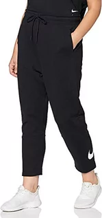 Spodnie damskie - Nike damskie spodnie dresowe W Nsw Swsh Pant Ft czarny Black/(White) L - grafika 1