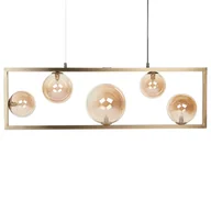 Lampy sufitowe - Lampa wisząca metalowa mosiężna GEEHI - miniaturka - grafika 1