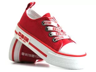 Trampki dziecięce z elastycznymi sznurówkami - BIG STAR KK374071, czerwone - Big Star - Buty dla dziewczynek - miniaturka - grafika 1