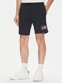 Spodenki męskie - Tommy Hilfiger Szorty sportowe American MW0MW39862 Granatowy Regular Fit - miniaturka - grafika 1