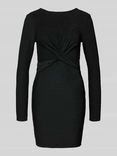 Sukienka koktajlowa taliowana w kopertowym stylu model ‘RICH’ - Sukienki - miniaturka - grafika 1