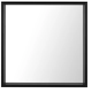 Beliani Lustro ścienne 50 x 50 cm czarne BRIGNOLES - Lustra - miniaturka - grafika 1