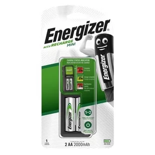 Energizer Ładowarka + akumulatory Mini Charger +2AA 2000 mAh  +2AA - Ładowarki i akumulatory - miniaturka - grafika 1