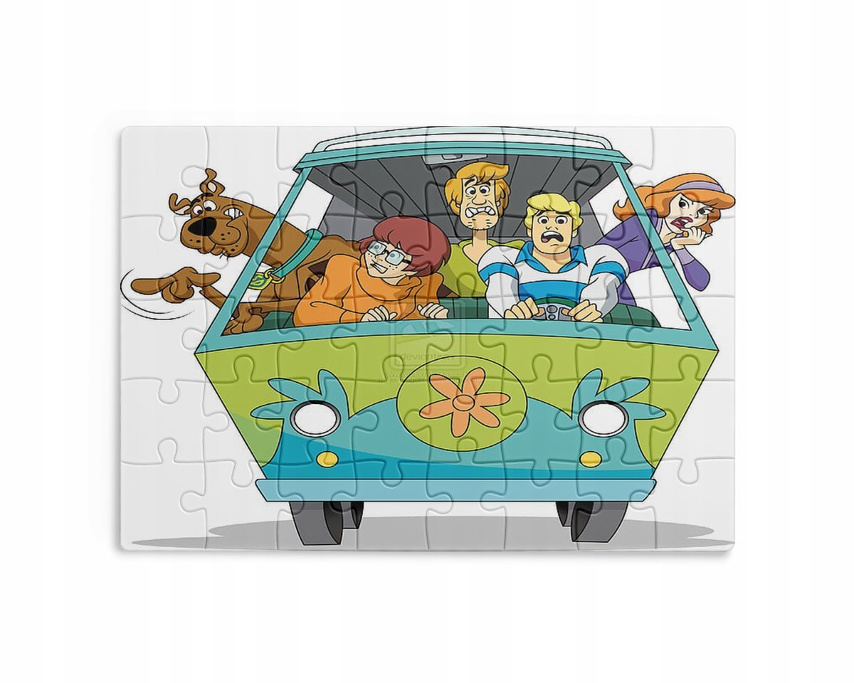 Puzzle 30/70/96/110 Elementów Sublimacja + Eko Pudełko Scooby Doo Wzory