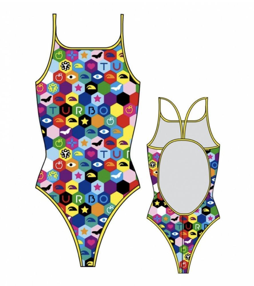Puma TURBO STRÓJ KOSTIUM SWIMSUIT MUJER HEXA 894272 ROZMIAR M