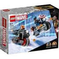 Klocki - Lego MARVEL Motocykle Czarnej Wdowy i Kapitana Ameryki 76260 - miniaturka - grafika 1