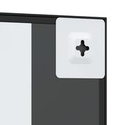Lustra - Lustro ścienne, czarne, 30x30 cm, kwadratowe, żelazo  Lumarko! - miniaturka - grafika 1