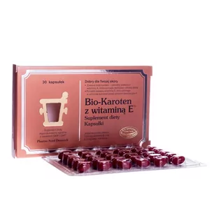 Pharma nord BIO-KAROTEN + witamina E 30 kaps 7023796 - Nutrikosmetyki - miniaturka - grafika 1