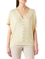 Swetry damskie - Morgan Sweter damski FINE Gauge-MC, jaune paille, L - miniaturka - grafika 1