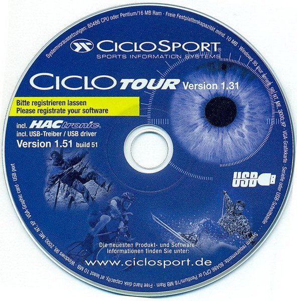 Oprogramowanie CICLOSPORT CICLO TOUR WYPRZEDAŻ -60%