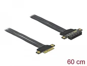 Akcesoria do komputerów stacjonarnych - DeLOCK Riser Card PCI Express x4 to x4 with flexible cable 60 cm, 0.6 m, PCI Express x4, PCI Express x4, Black, Box, 1 pcs 85769 - miniaturka - grafika 1