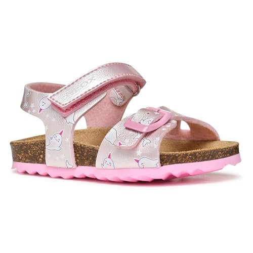 Geox B Sandal Chalki Girl, dziewczynki 0-24, Jasnoróżowy, 24 EU