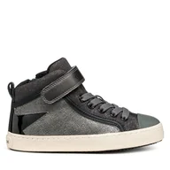 Buty dla dziewczynek - Sneakersy Geox J Kalispera J944GM 0NFGN C1048 D Szary - miniaturka - grafika 1