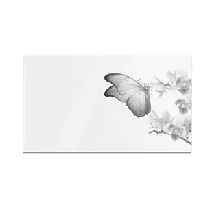 Szklana deska do krojenia HOMEPRINT Motyl na kwiatku 60x52 cm - Deski do krojenia - miniaturka - grafika 1