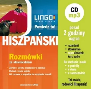 Powiedz to. Hiszpański. Rozmówki ze słowniczkiem + CD - Książki do nauki języka hiszpańskiego - miniaturka - grafika 1