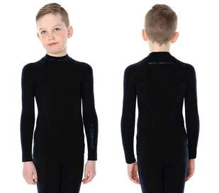 Brubeck Bluza thermo jr ls13640 czarny BLUZA JR MAN 152/158 BLACK - Bluzy narciarskie - miniaturka - grafika 1