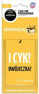 AROMA CAR Uśmiechnij się - VANILLA Odświeżacz do samochodu - Zapachy samochodowe - miniaturka - grafika 1