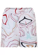 Spodenki damskie - FILA Sinagar AOP High Waist szorty damskie, White Colour Waves Aop, XS - miniaturka - grafika 1